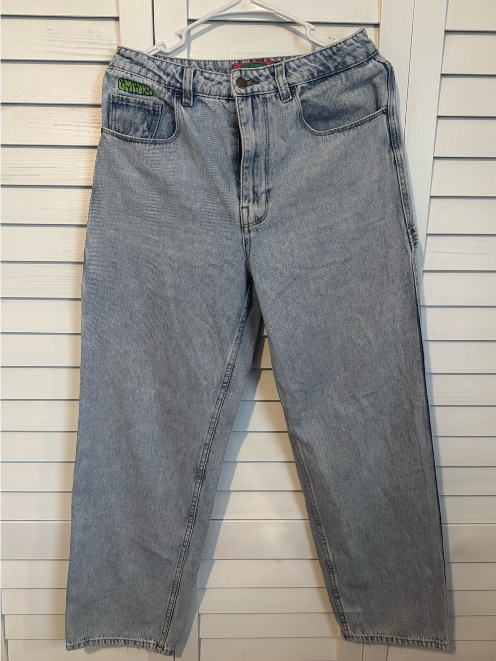 Empyre Tori Jeans Carpenter Skate Baggy Straight Blue High Waist